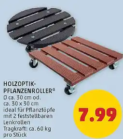 PENNY Holzoptik- pflanzenroller Angebot