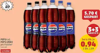 PENNY PEPSI od. PEPSI ZERO Angebot