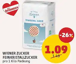 PENNY Wiener zucker fein kristallzucker Angebot