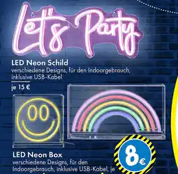 TEDi LED Neon Box Angebot