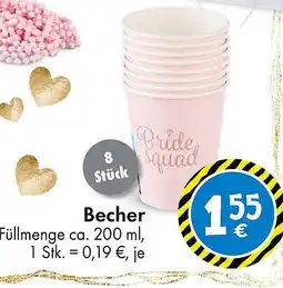 TEDi Becher Angebot