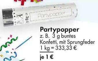 TEDi Partypopper Angebot