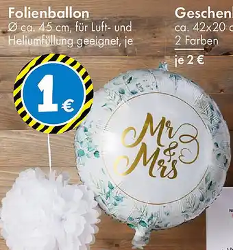 TEDi Folienballon Angebot