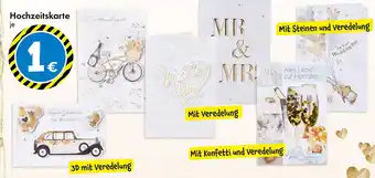 TEDi Hochzeitskarte Angebot