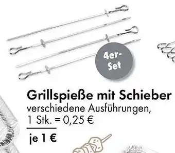 TEDi Grillspieße mit Schieber Angebot