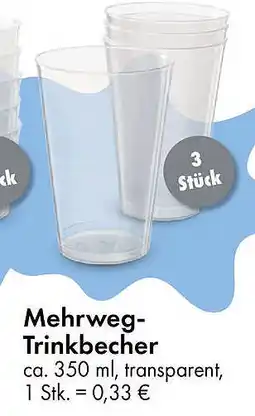 TEDi Mehrweg- Trinkbecher Angebot