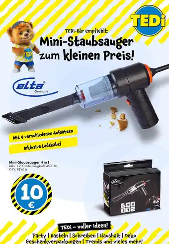 TEDi Mini-Staubsauger Angebot