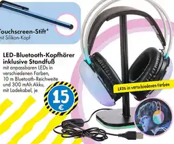 TEDi LED-Bluetooth-Kopfhörer inklusive Standfuß Angebot