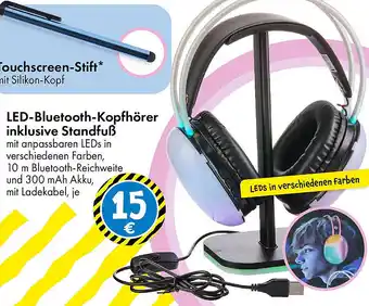 TEDi LED-Bluetooth-Kopfhörer inklusive Standfuß Angebot
