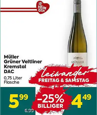 Billa Grüner Veltliner Kremstal DAC Angebot