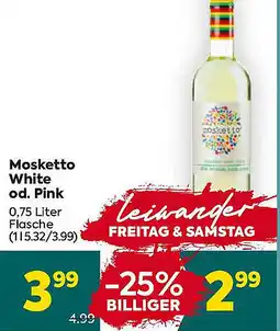 Billa Mosketto White od. Pink Angebot