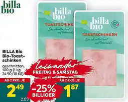 Billa BILLA BIO Bio-Toast- schinken Angebot