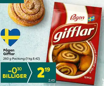 Billa Pågen Gifflar Angebot
