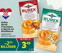 Billa Sofka Burek Frischkäse & Spinat od. Rindfleisch Angebot