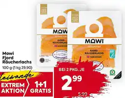 Billa Mowi Fjord Räucherlachs Angebot
