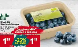 Billa BILLA BIO Bio-Heidelbeeren Angebot