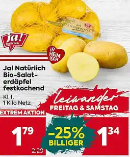 Billa Ja! Natürlich Bio-Salat- erdäpfel festkochend Angebot