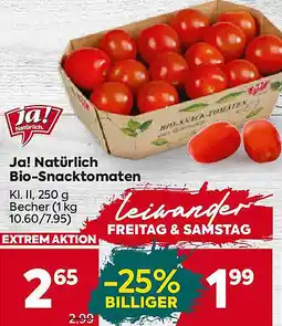 Billa Ja! Natürlich Bio-Snacktomaten Angebot
