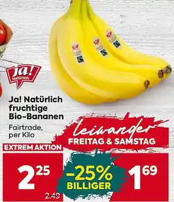 Billa Ja! Natürlich fruchtige Bio-Bananen Angebot
