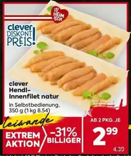 Billa clever Hendl-Innenfilet natur Angebot