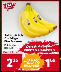 Billa Ja! Natürlich fruchtige Bio-Bananen Angebot
