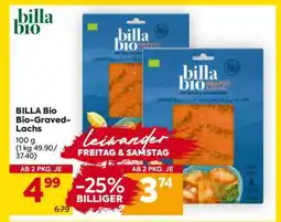 Billa BILLA Bio Bio-Graved- Lachs Angebot