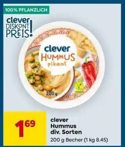 Billa clever Hummus div. Sorten Angebot