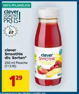 Billa clever Smoothie div. Sorten Angebot