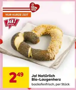 Billa Ja! Natürlich Bio-Laugenherz Angebot