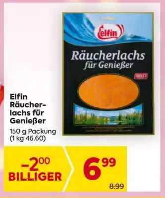 Billa Elfin Räucherlachs für Genießer Angebot