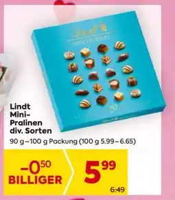 Billa Lindt Mini-Pralinen div. Sorten Angebot