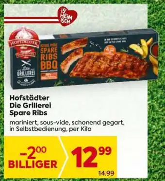 Billa Hofstädter Die Grillerei Spare Ribs Angebot
