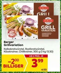 Billa Berger Grillvariation Angebot