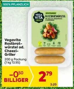 Billa Vegavita Rostbratwürstel od. Cheezi-Griller Angebot