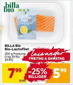 Billa BILLA Bio Bio- Lachsfilet Angebot