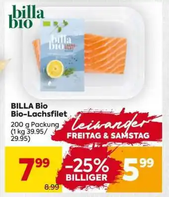 Billa BILLA Bio Bio- Lachsfilet Angebot
