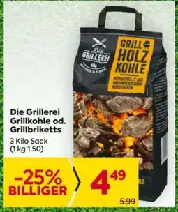 Billa Die Grillerei Grillkohle od. Grillbriketts Angebot