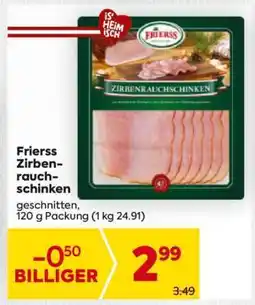 Billa Friess Zirbenrauchschinken Angebot