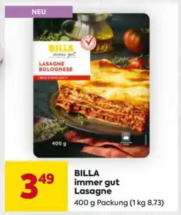 Billa BILLA immer gut Lasagne Angebot