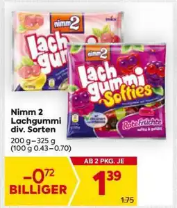 Billa Nimm 2 Lachgummi div. Sorten Angebot