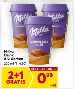 Billa Milka Drink div. Sorten Angebot