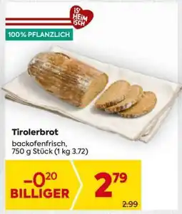 Billa Tirolerbrot Angebot
