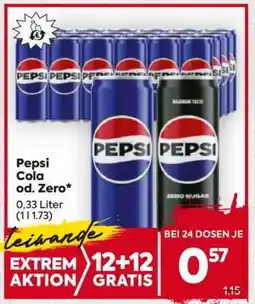 Billa PEPSI COLA od. ZERO Angebot