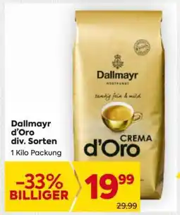 Billa Dallmayr d’Oro div. Sorten Angebot