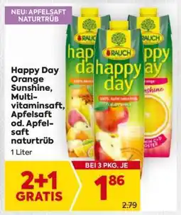 Billa Happy Day Orange Sunshine, Multivitaminsaft, Apfelsaft od. Apfelsaft naturtrüb Angebot