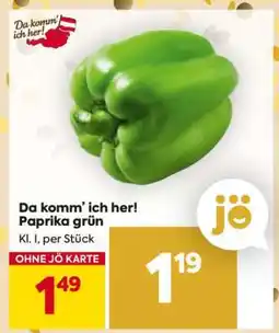 Billa Da komm’ ich her! Paprika grün Angebot