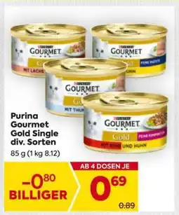 Billa Purina Gourmet Gold Single div. Sorten Angebot