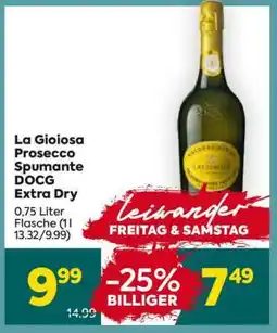 Billa La Gioiosa Prosecco Spumante DOCG Extra Dry Angebot
