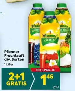 Billa Pfanner Fruchtsaft div. Sorten Angebot