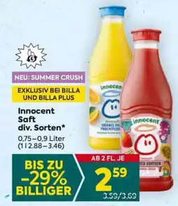Billa Innocent Saft div. Sorten Angebot